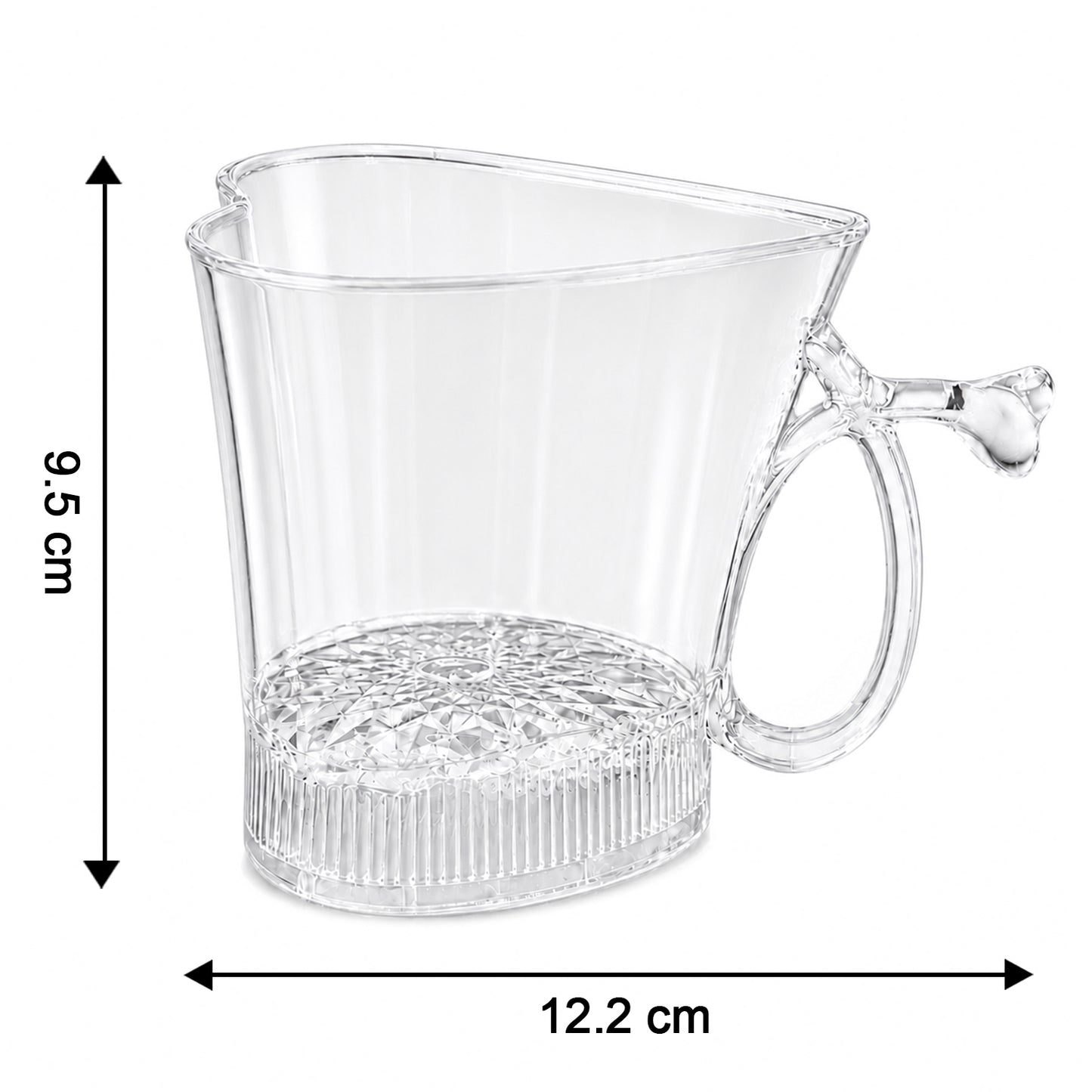 LED Glass Cup – Heart Shape Blinking Party Drinkware | Siplix