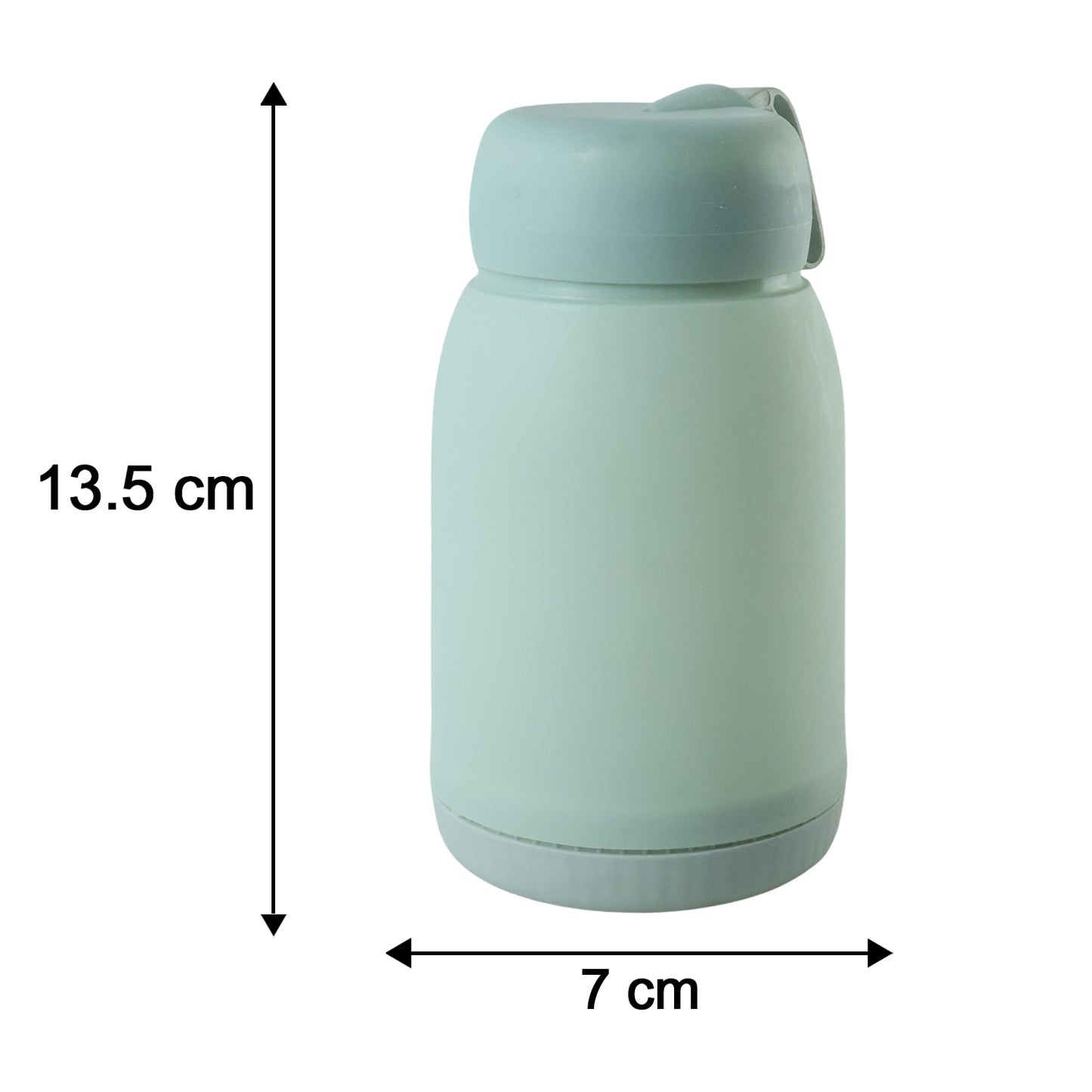 Glass Water Bottle 380ml with Lid (1 Pc)