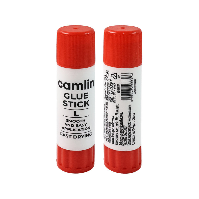 Camlin Glue Stick – Large Size Smooth and Easy Application Fast Drying Adhesive