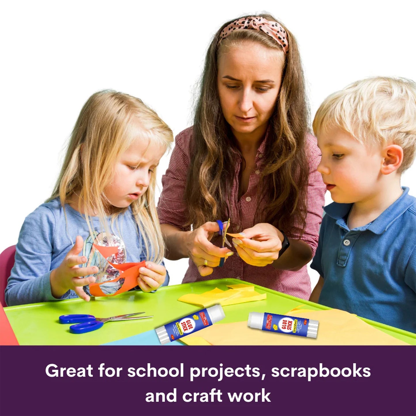 Officemate Glue Stick – 35g Strong Adhesion Non-Toxic PVP Based