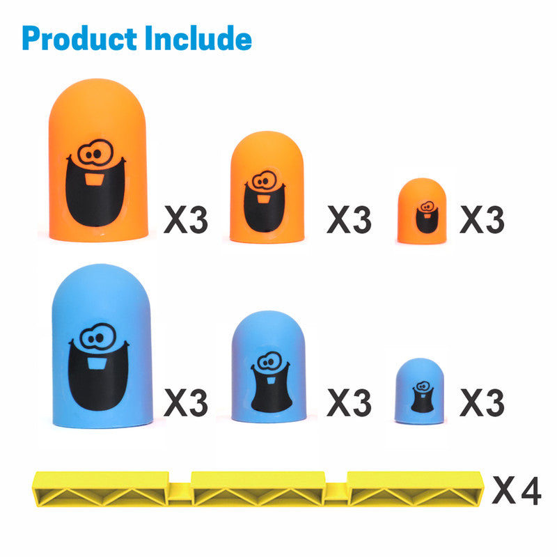 Aditi Gobble Tic-Tac-Toe Strategy Game | Stacking Puzzle Board Game for Kids