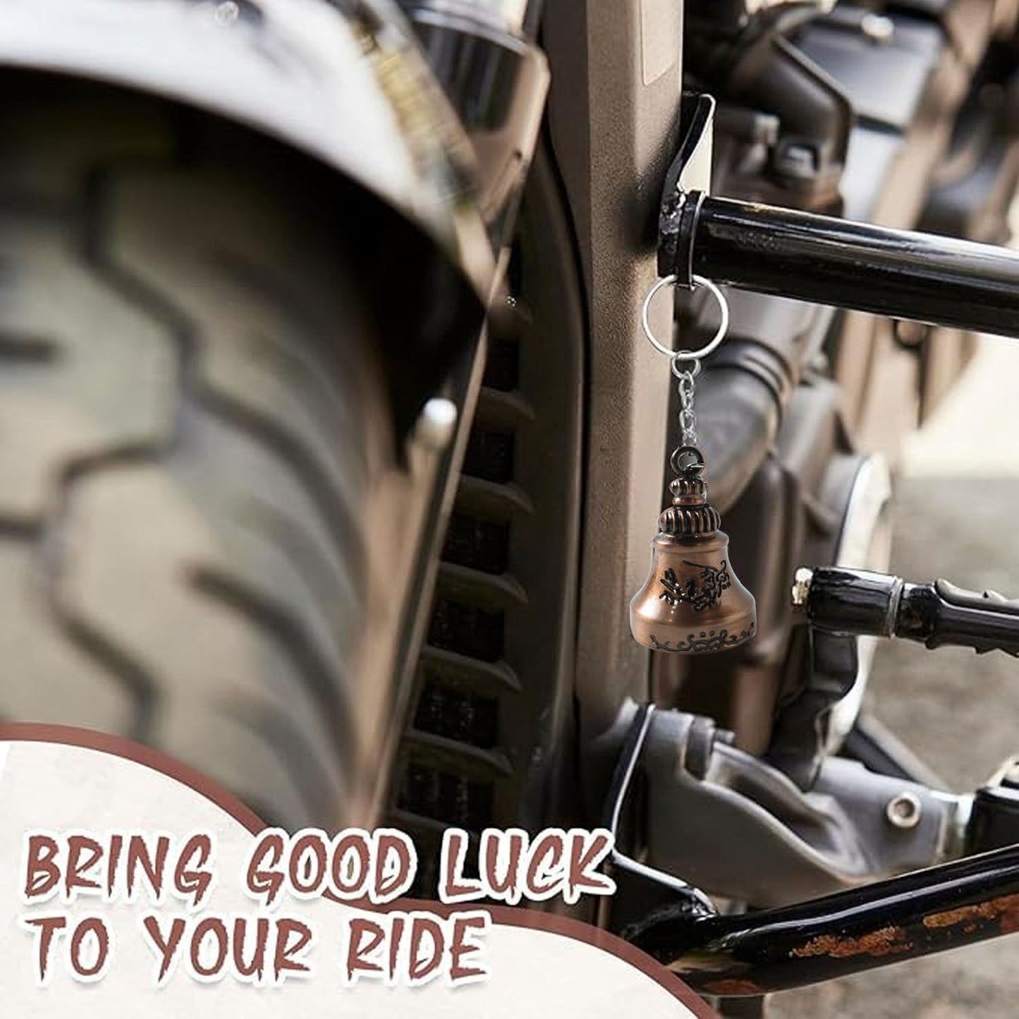 Cute bell key ring charm