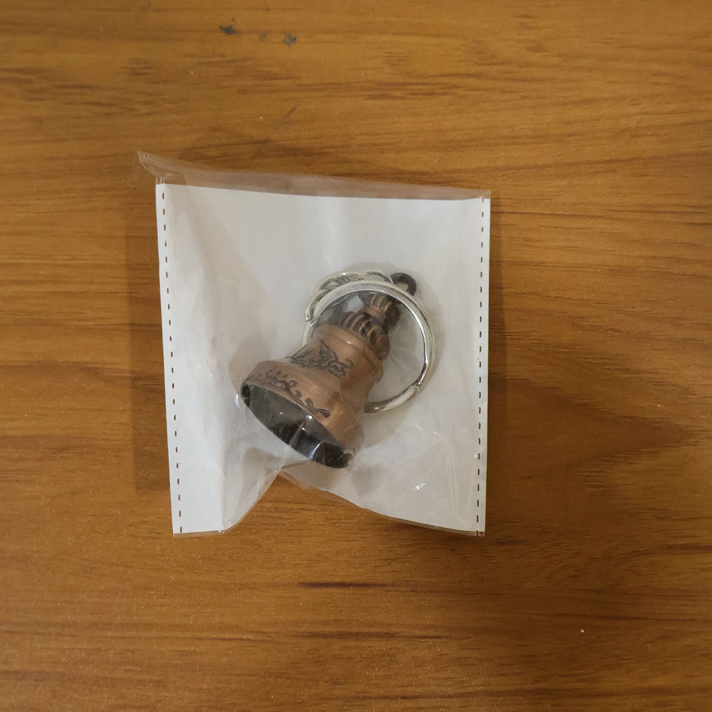 Mini bell charm key holder