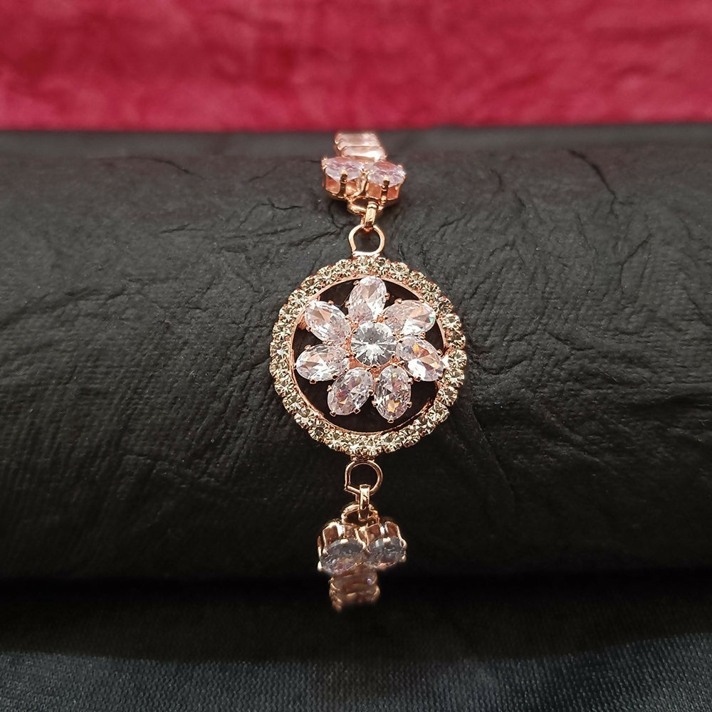 Luxury AD Floral Motif Bracelet for party wear