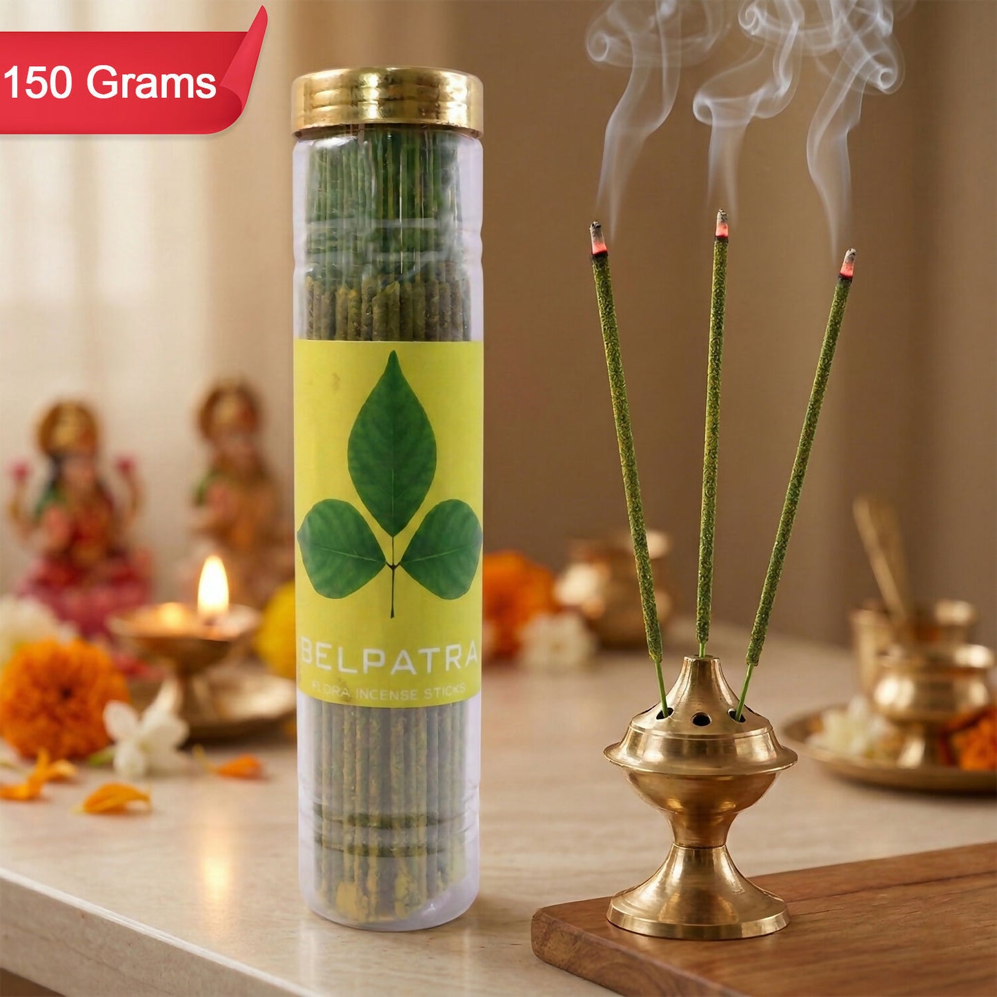 Belpatra Flora Incense Sticks Fresh Green Leaf Aroma for Home & Rituals