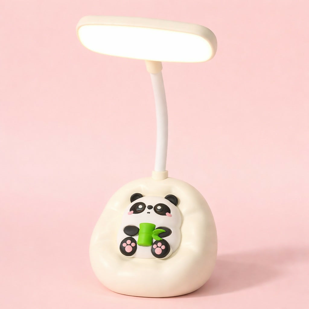Panda LED Desk Lamp with Flexible Neck for Study & Bedroom