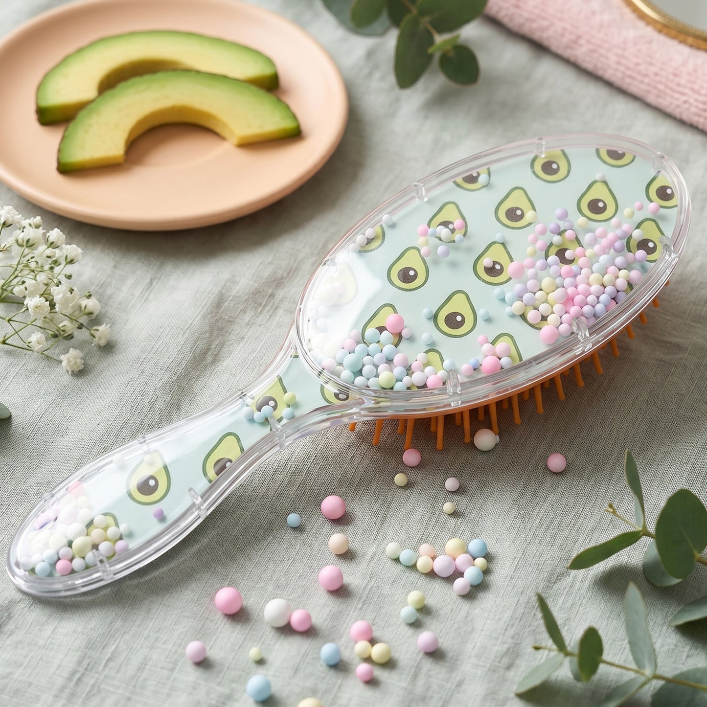 Soft Cushion Hair Brush Detangling Comb (1 Pc)