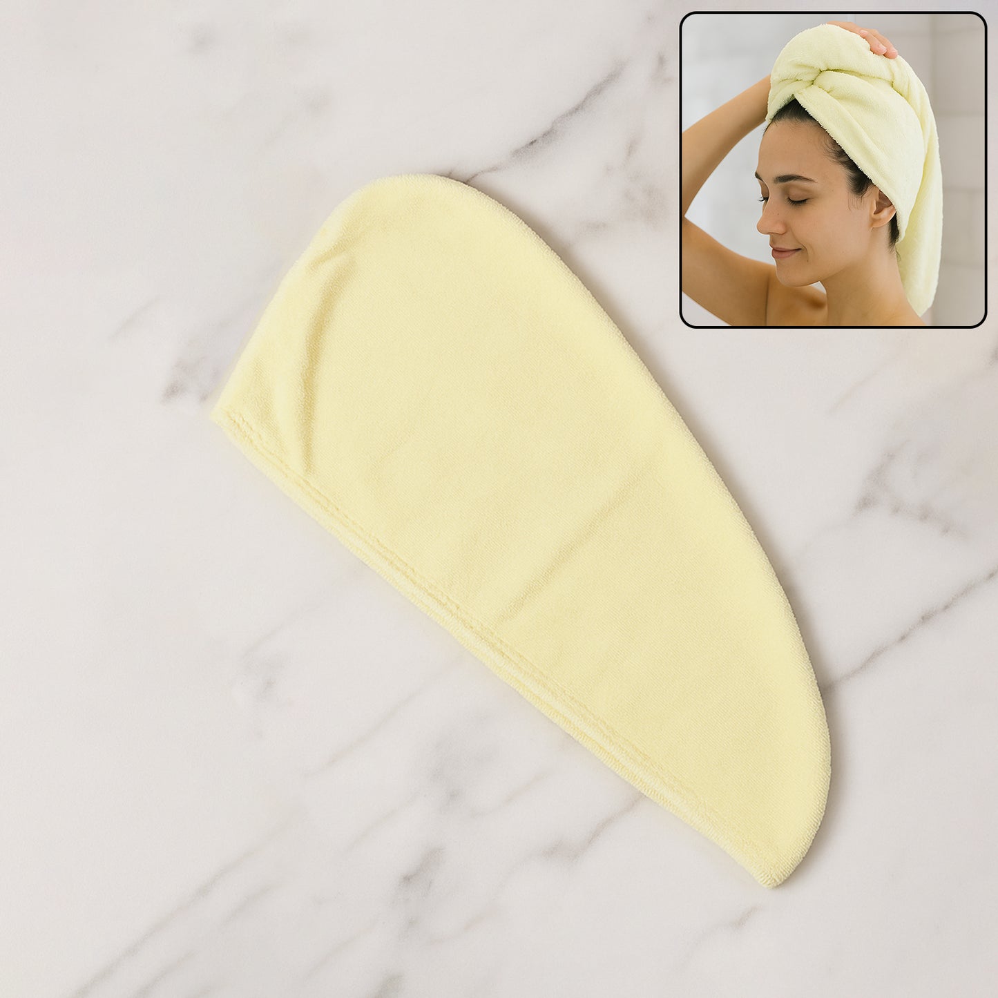 Hair Drying Towel Wrap Cap for Women (Small / 1 Pc)