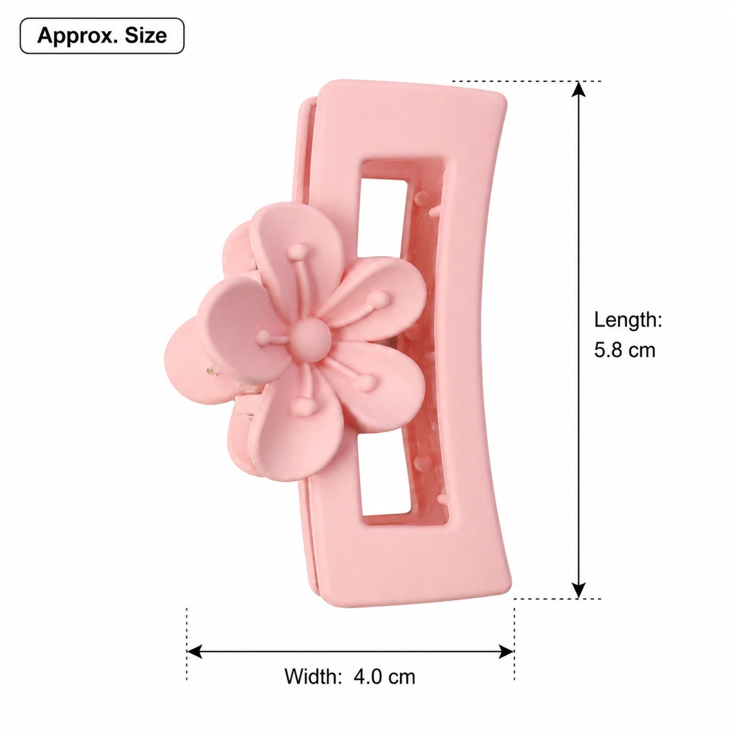 Stylish Plastic Hair Clip Strong Grip Claw Clutcher for Women Girls (1 Pc)