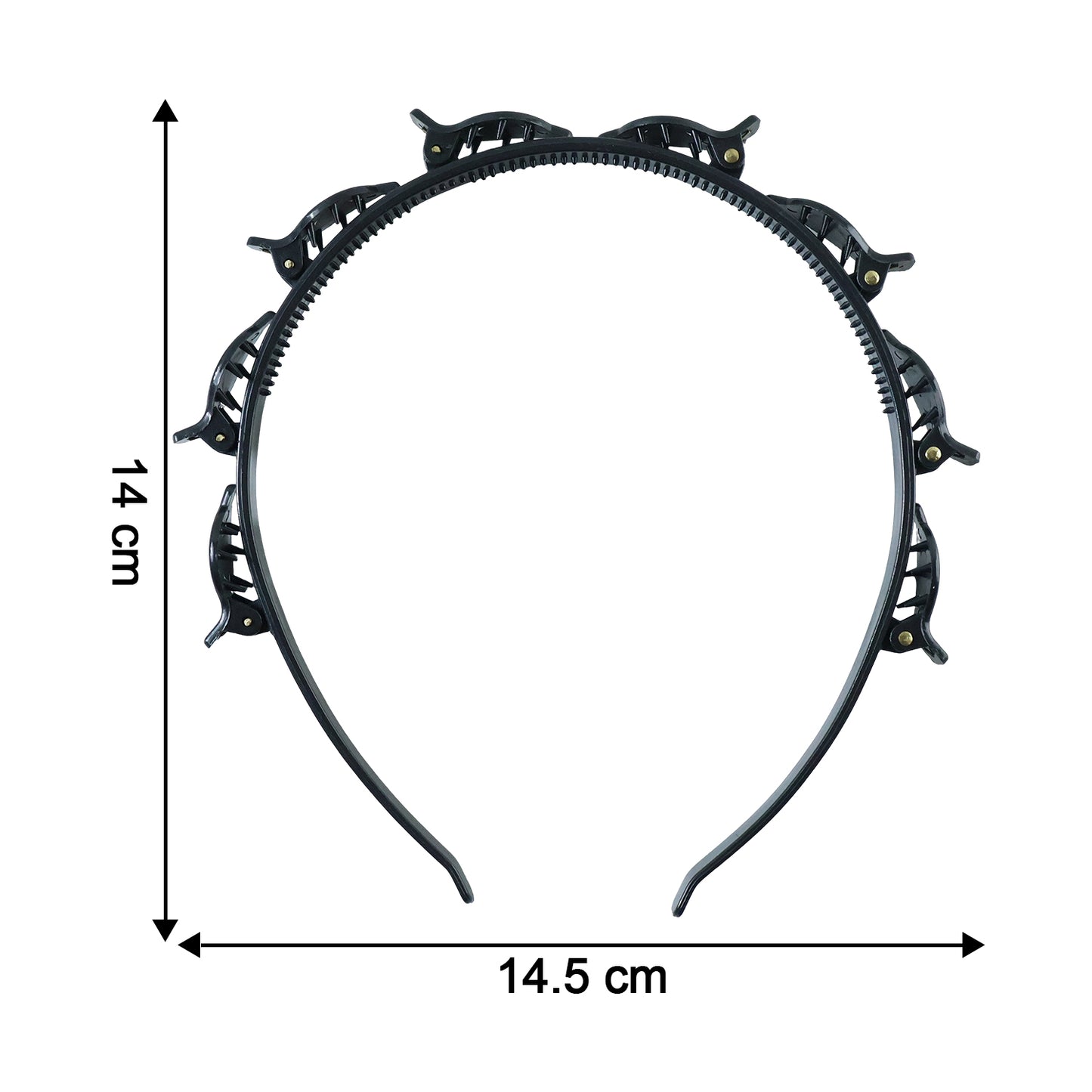 Adjustable Clip-On Hair Styling Headband (1 Pc)