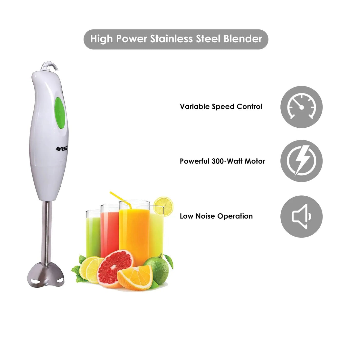 Orbit Electric Hand Blender with Stainless Steel Blade (1 Pc)