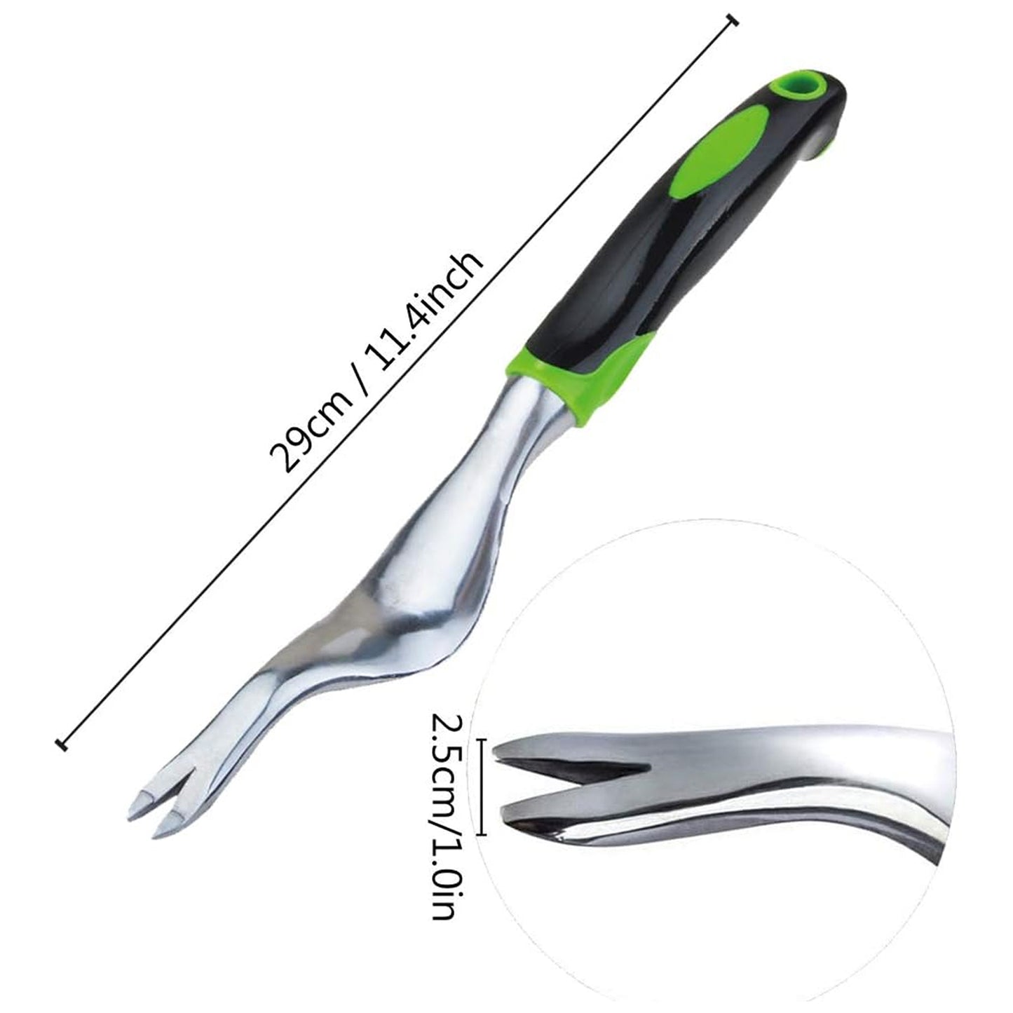 Garden Hand Weeder Cultivator Tool Weed Remover with Ergonomic Handle (1 Pc)
