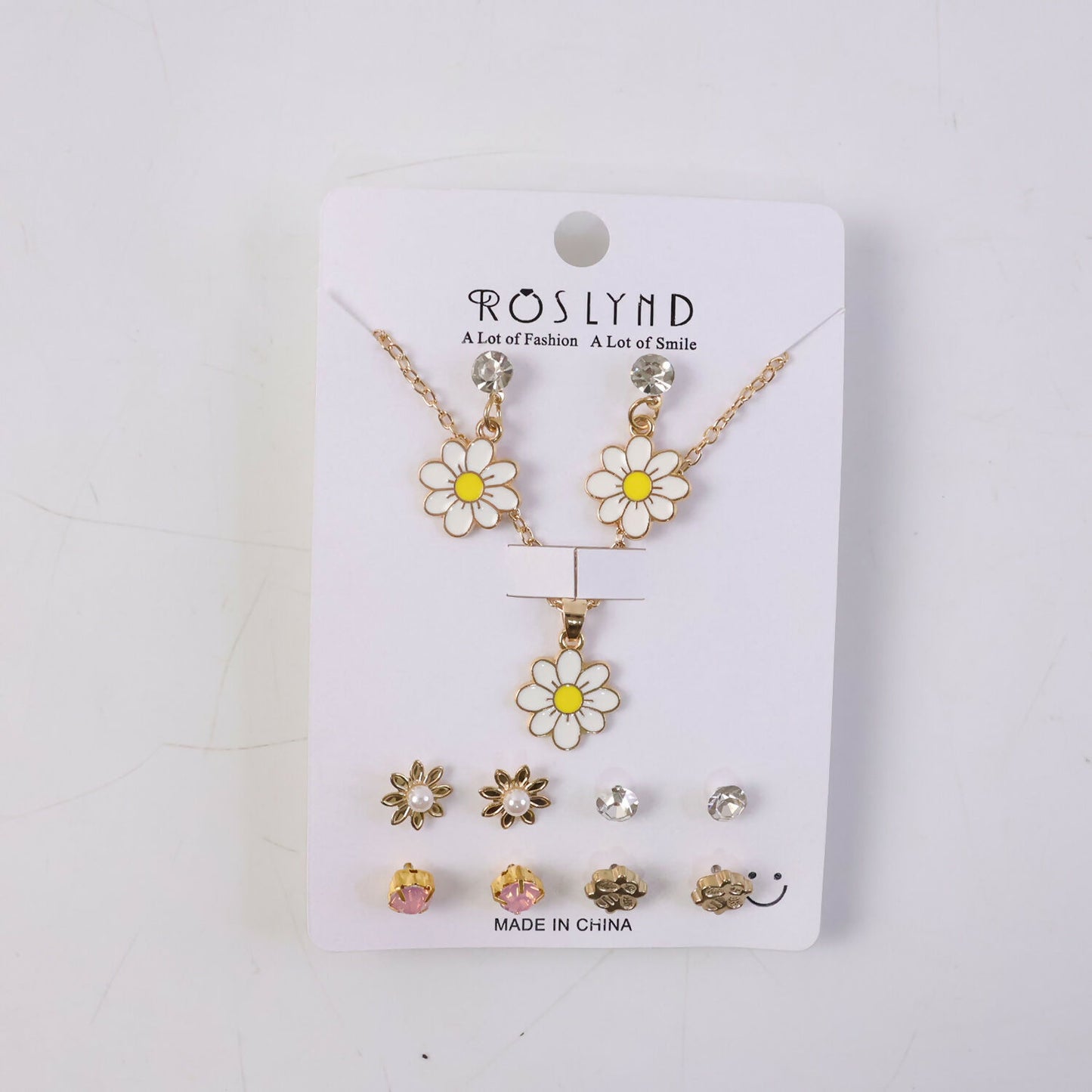 Premium Gold Plated Leaf Pearl Drop Earrings for Women & Girls (Pack Of 6)