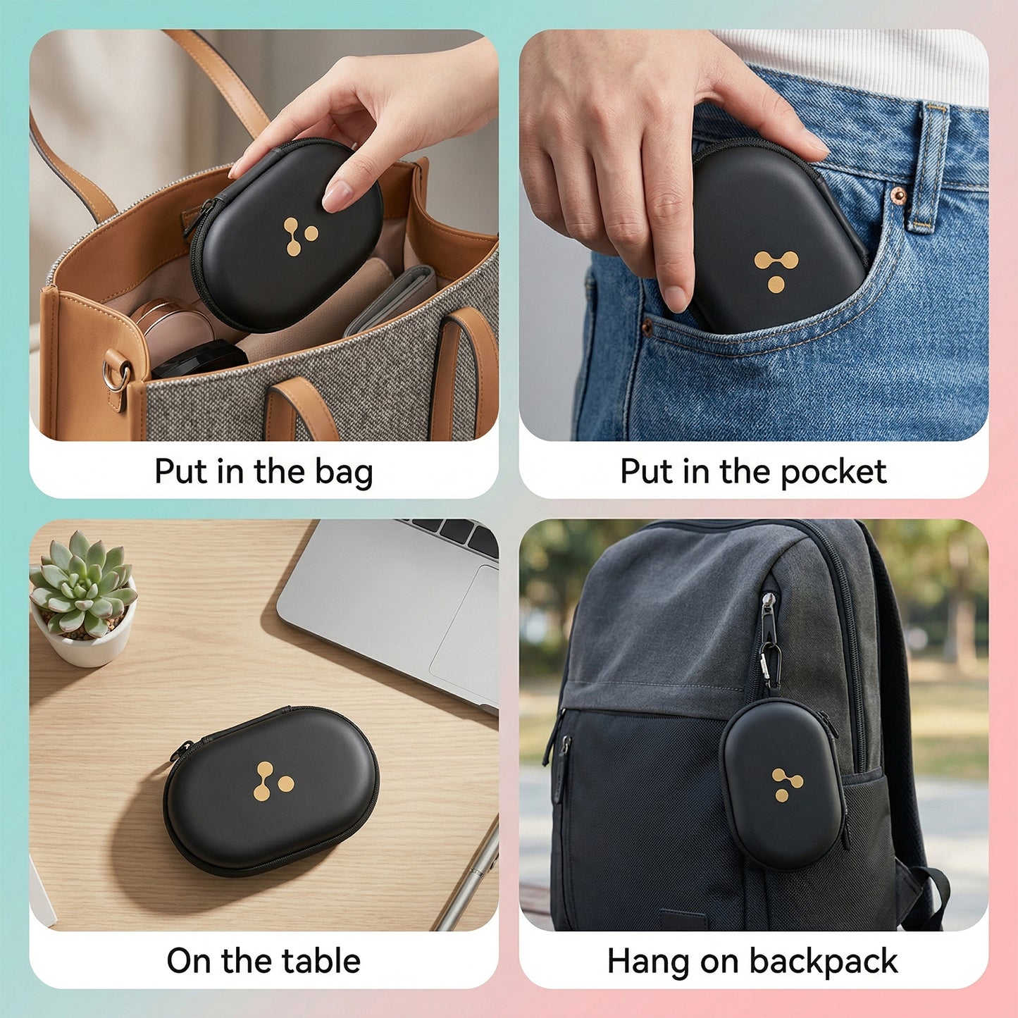 headphone protective carry case