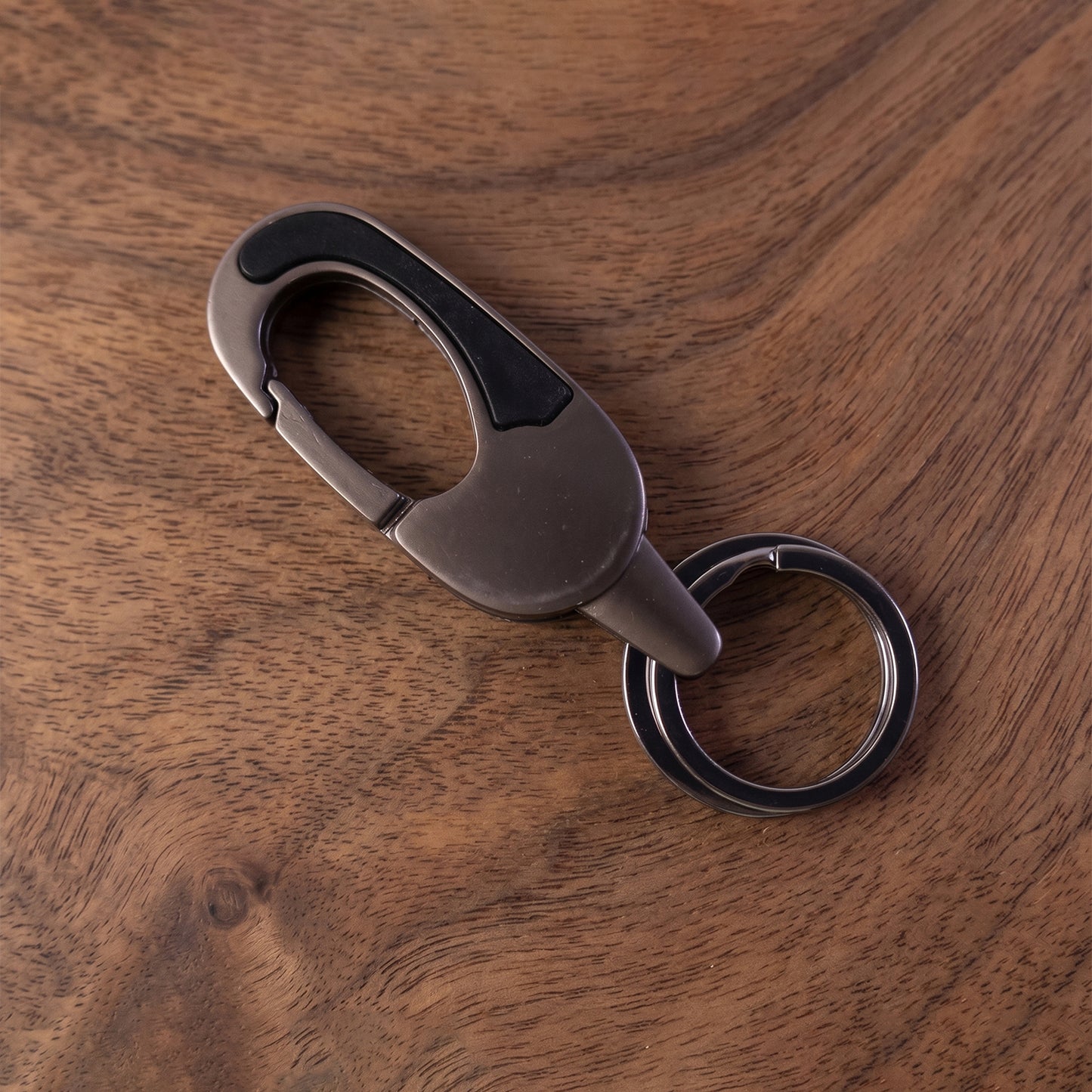 Premium Metal Keychain with Carabiner Clip for Car & Bike Keys