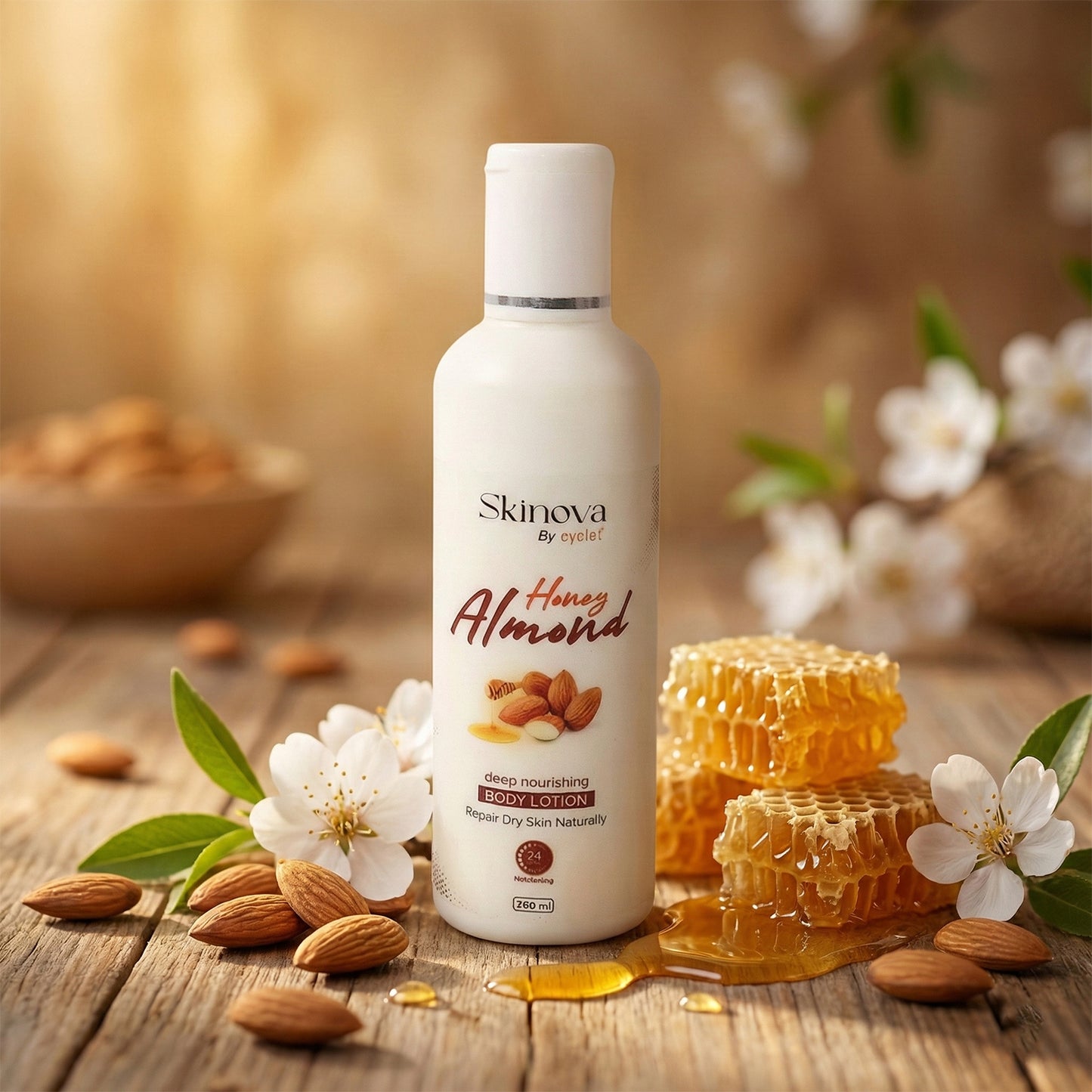 Eyelet Honey Almond Body Lotion 200ml – Deep Nourishing Moisturizer for Smooth