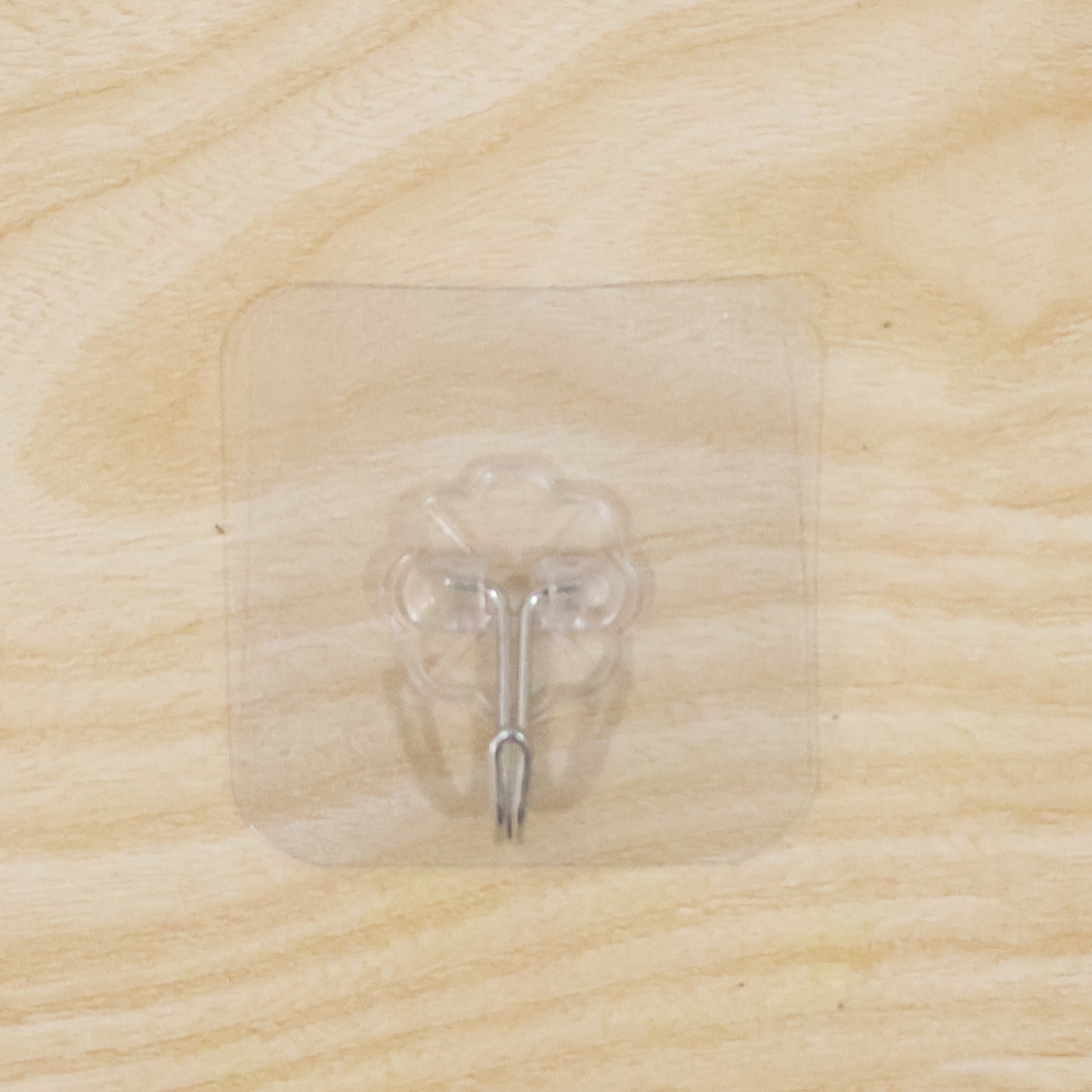 Clear Flower Shape Self-Adhesive Wall Hook – 1 Pc