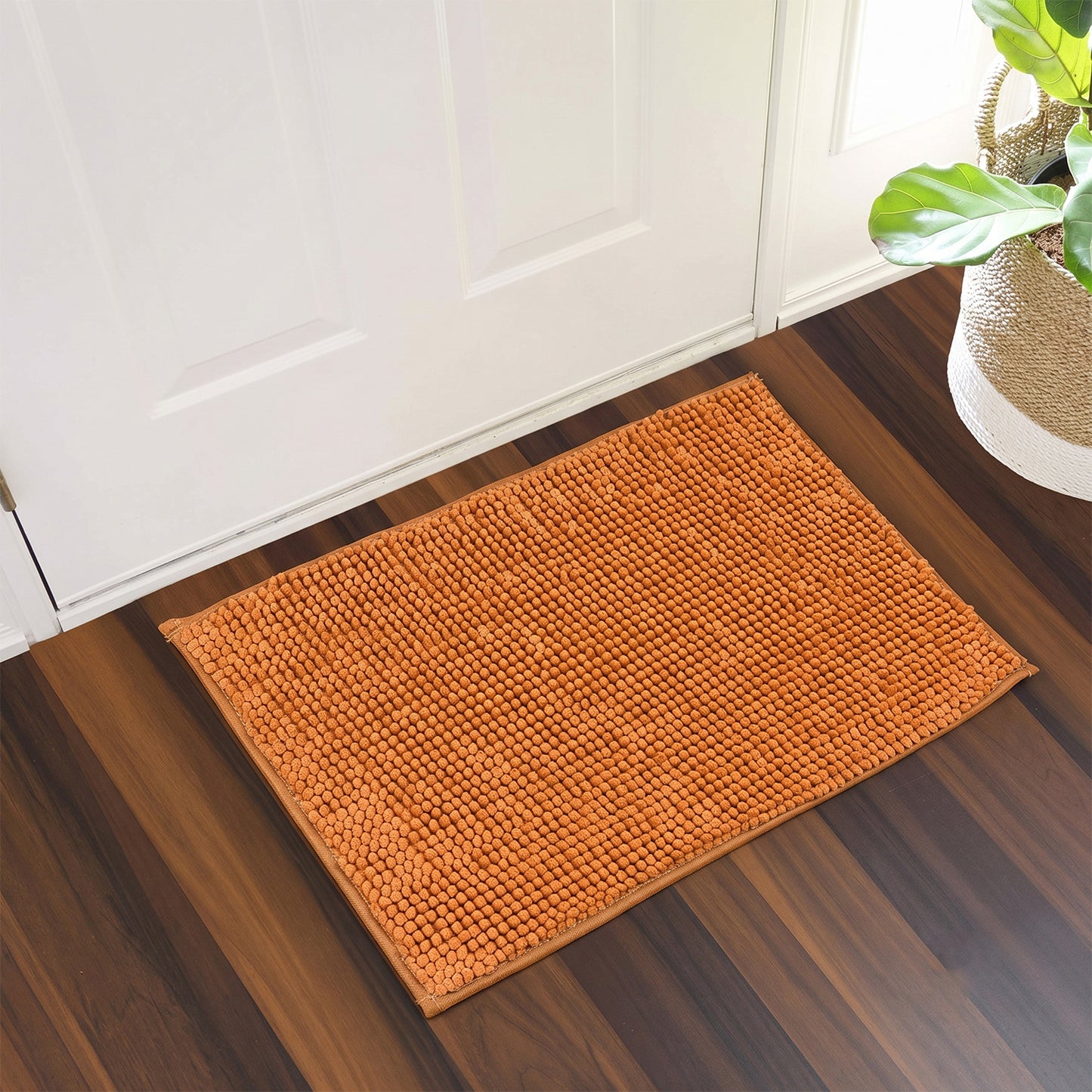 Anti Slip Absorbent Floor Mat 77 x 49 Cm Soft Microfiber Door Mat (1 Pc)