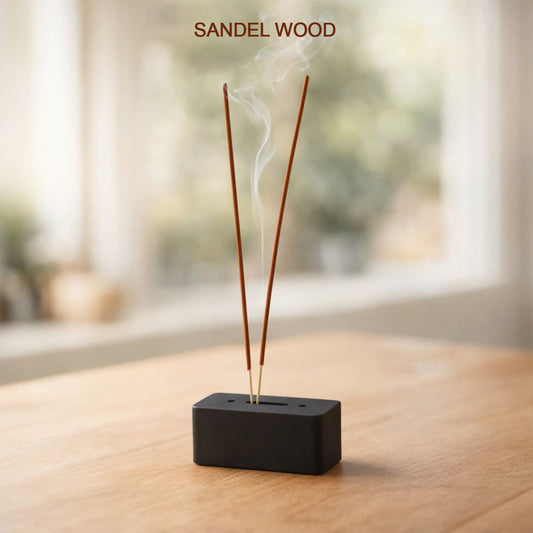 Pack of sandalwood incense sticks with pure sandal aroma for meditation or home use