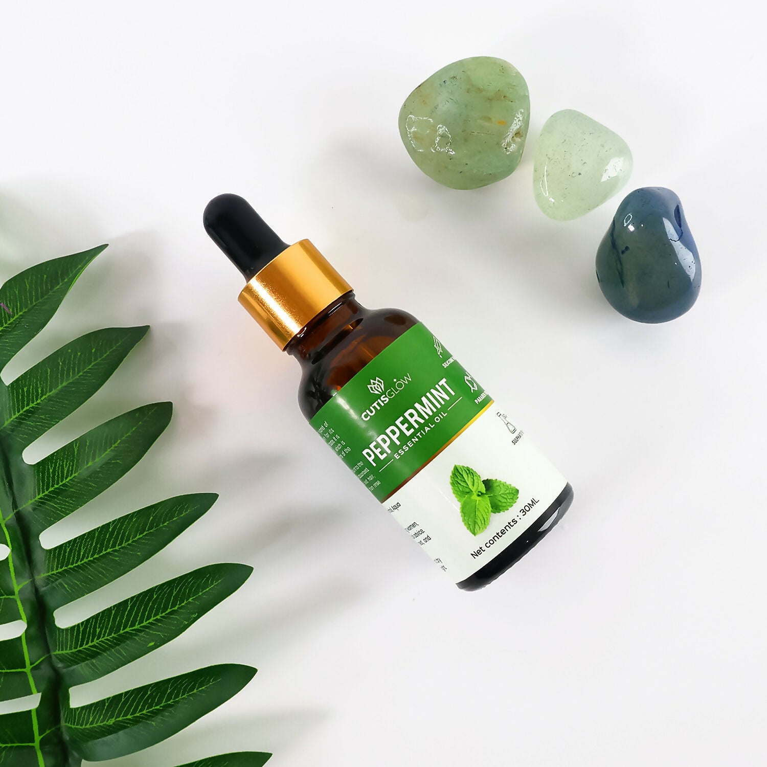 Eyelet Peppermint Essential Oil – 100% Pure & Natural Oil for Skin, Hair, Aromatherapy & Relaxation – 30ml