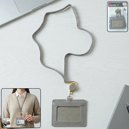 premium id card holder with adjustable neck strap