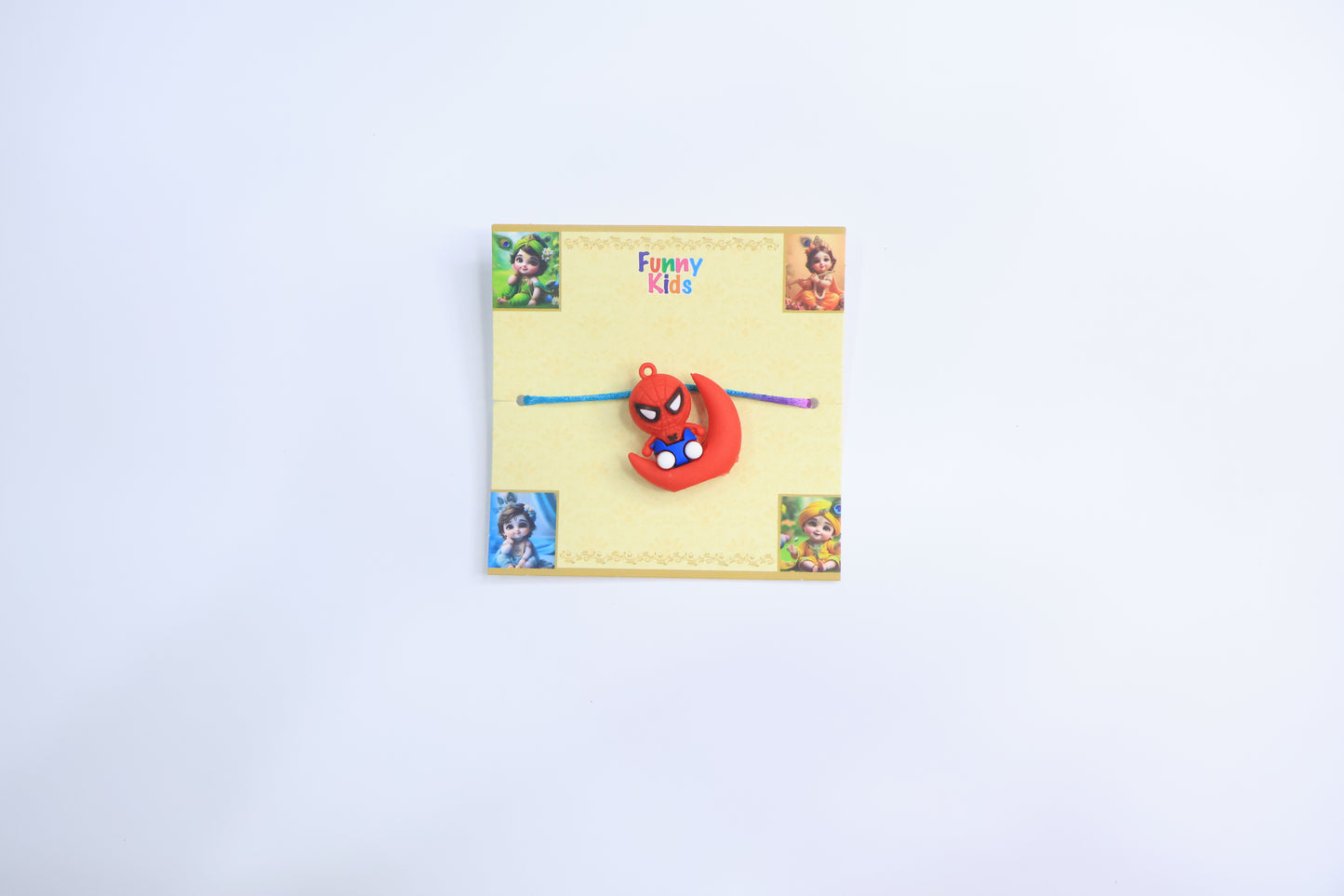Superhero Moon Sit Rakhi for Kids – Cute Cartoon Design