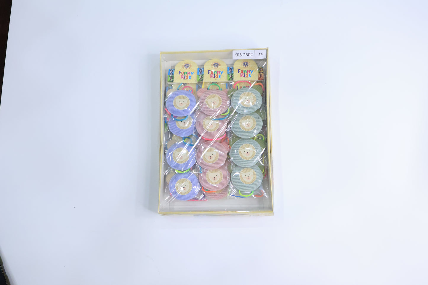 12 Pc Kids Lion Rakhi Set – Soft Fabric Cartoon Face Design with Multicolor Thread for Raksha Bandhan