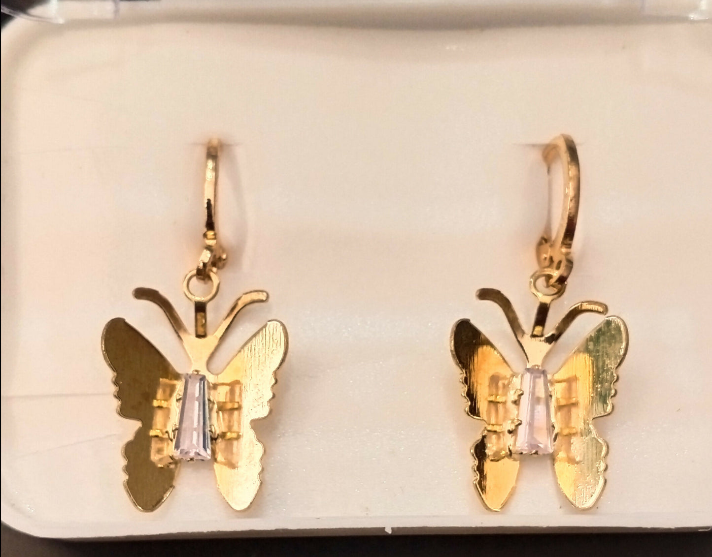 Elegant Golden Butterfly Drop Earrings for Women & Girls | Lightweight Stylish Party Wear Earrings