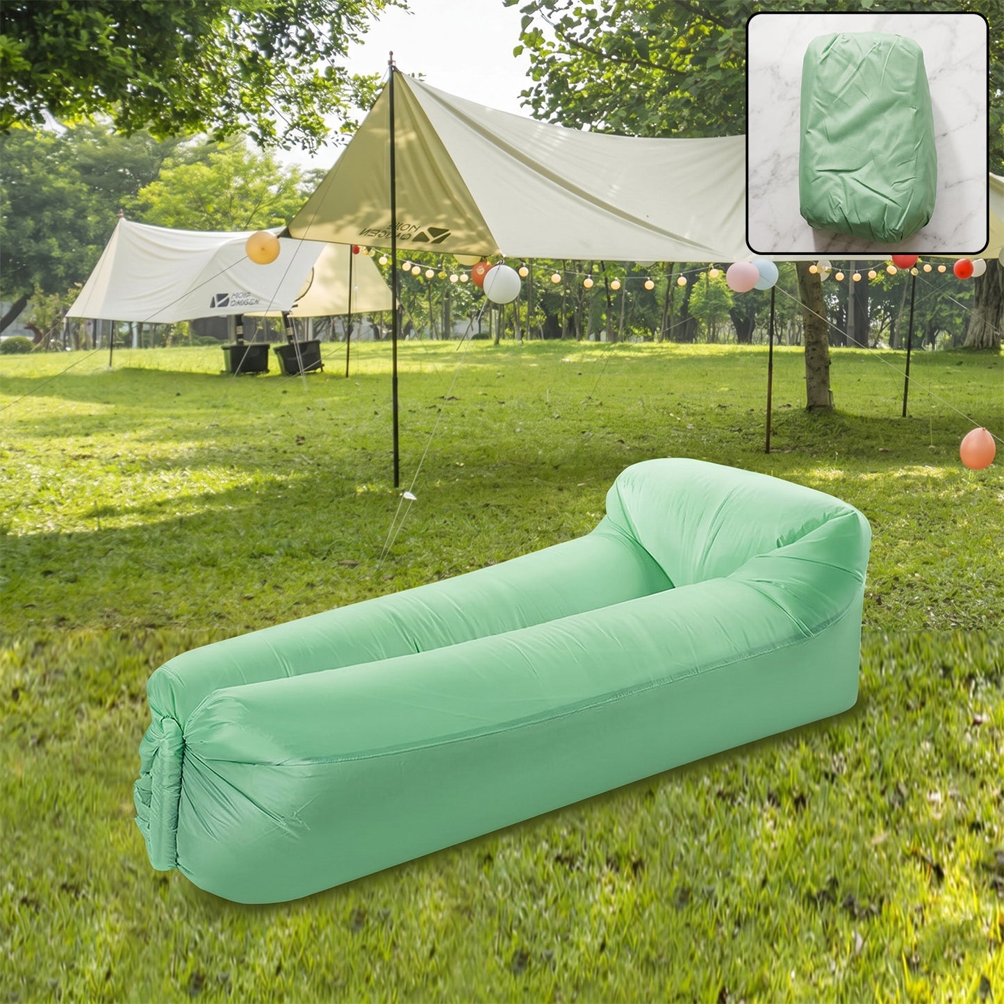Inflatable Air Sofa Lounger with Carry Bag