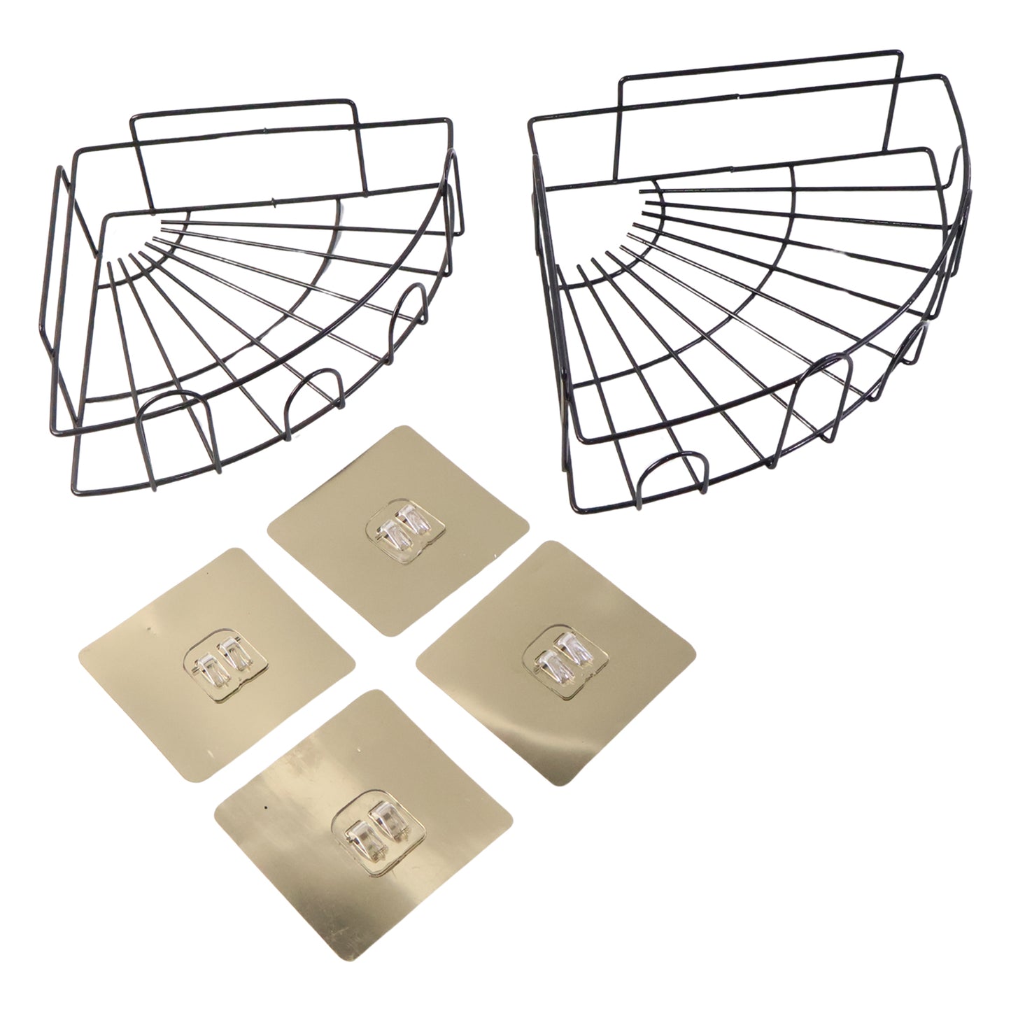 विभिन्न घरेलू सामान और वस्तुओं आदि को रखने और भंडारण के लिए 1 पीसी शॉवर कैडी कॉर्नर।