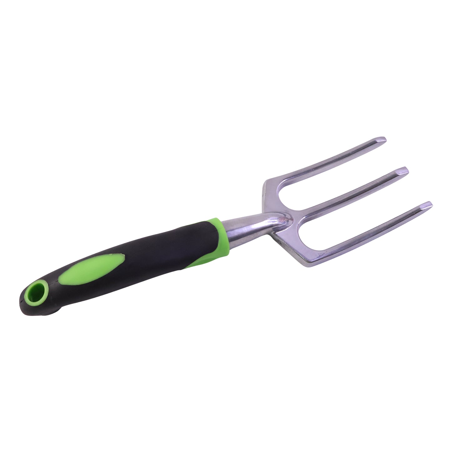 Garden Hand Fork 3 Tine Stainless Steel Digging Tool Ergonomic Handle (1 Pc)