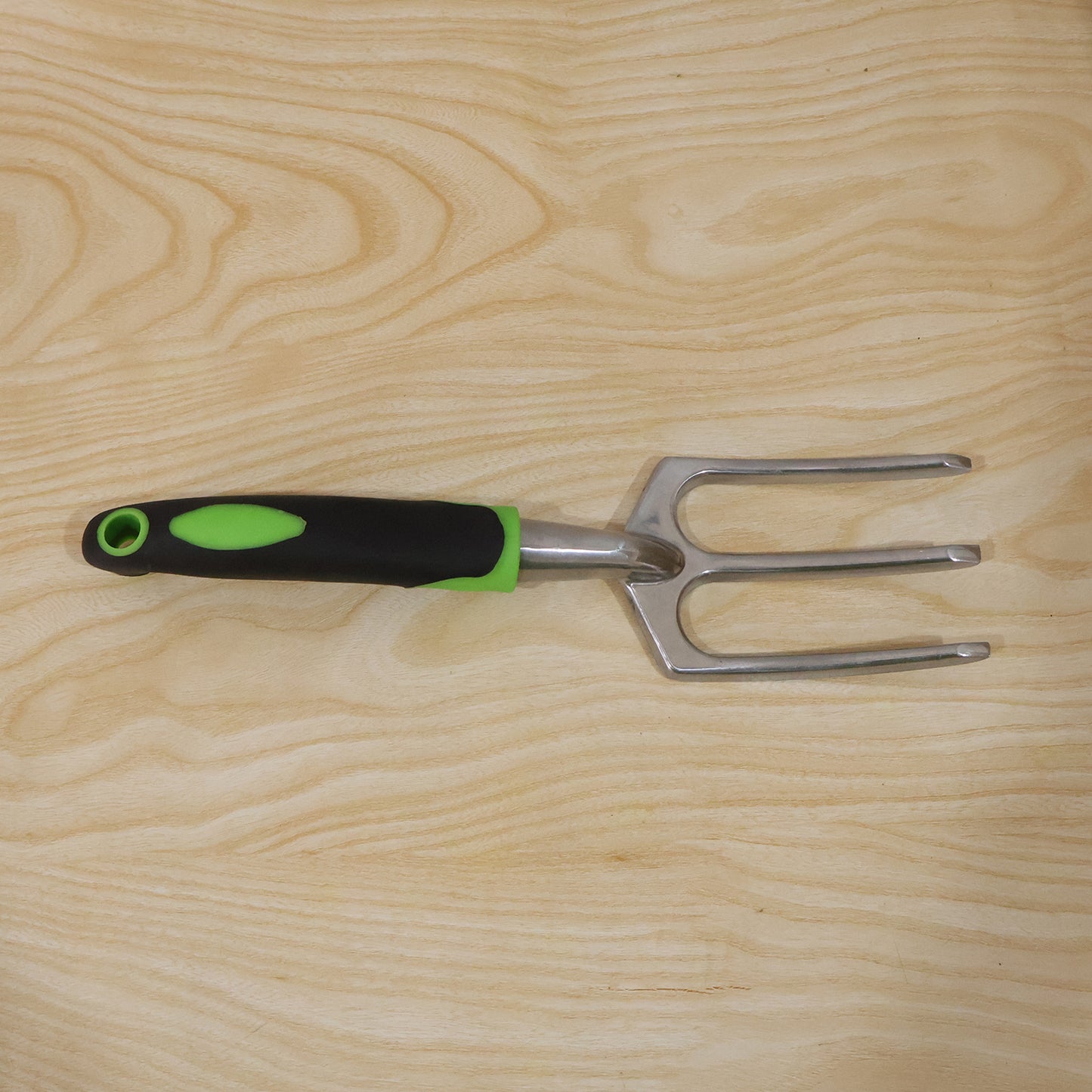 Garden Hand Fork 3 Tine Stainless Steel Digging Tool Ergonomic Handle (1 Pc)