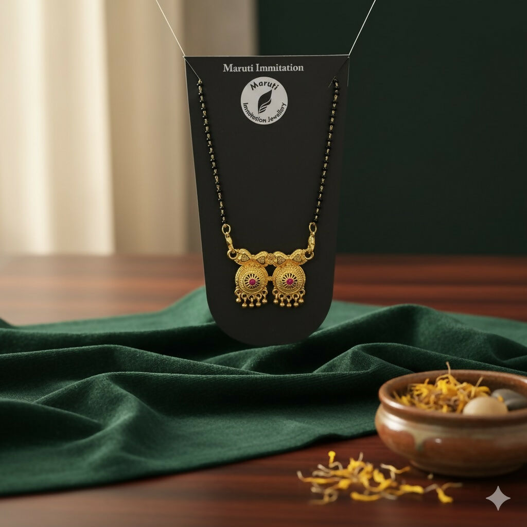 The Couple in Heart Design Magalsutra.