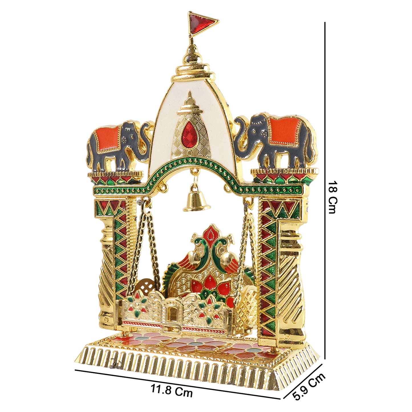 Traditional Decorative Pooja Jhula Mandir (1 Pc)