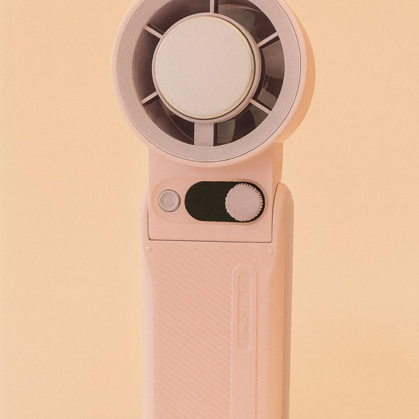 Rechargeable Handheld Electric Fan with Adjustable Speed | Portable Mini USB Fan for Travel, Office, and Home | Foldable Cooling Fan with Strong Airflow and Quiet Operation (Pastel Pink)