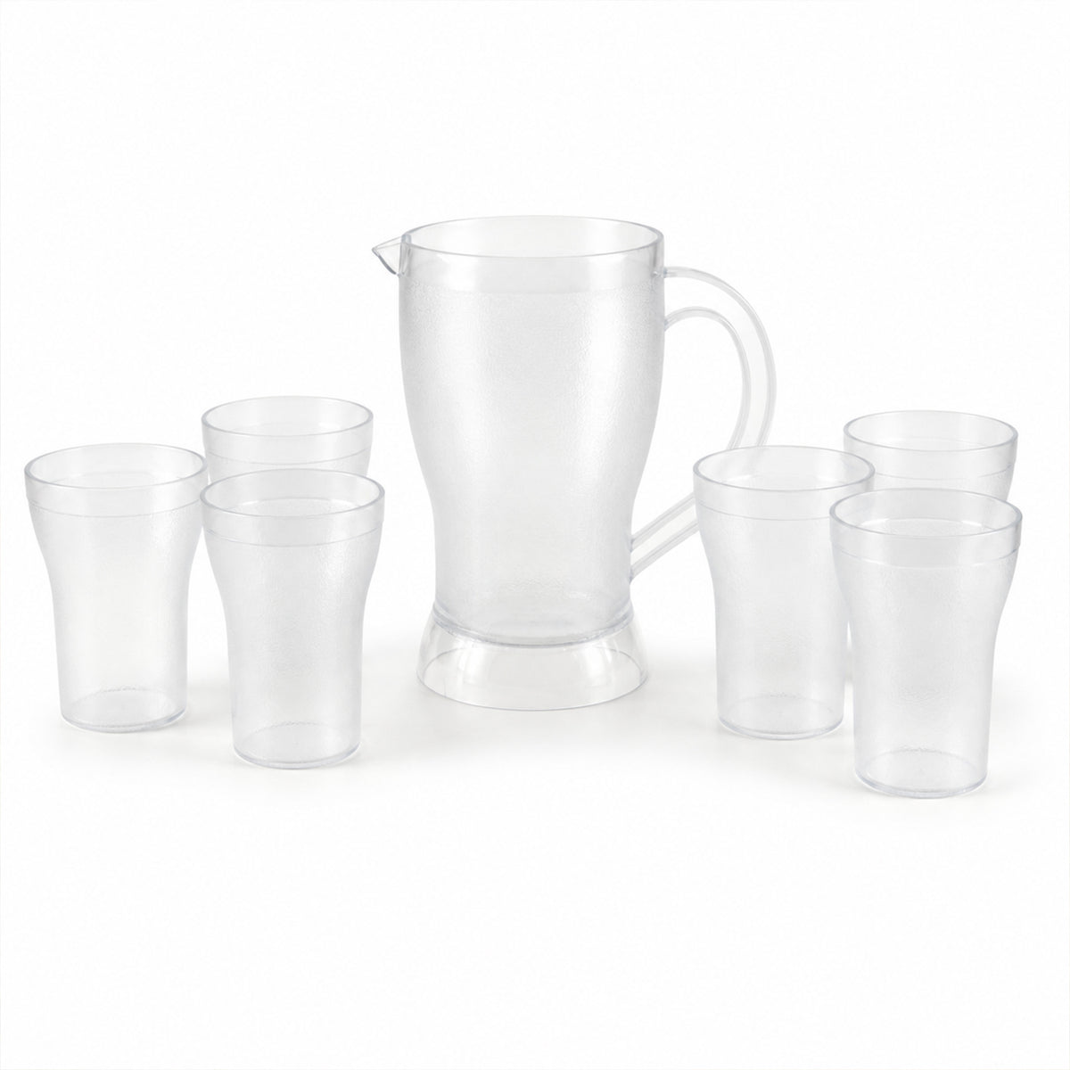 Lemon Jug Set – 1200ML Unbreakable Jug with 6 Glasses