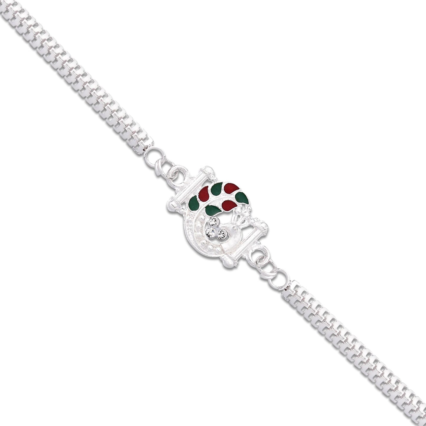 Silver Finish Rakhi