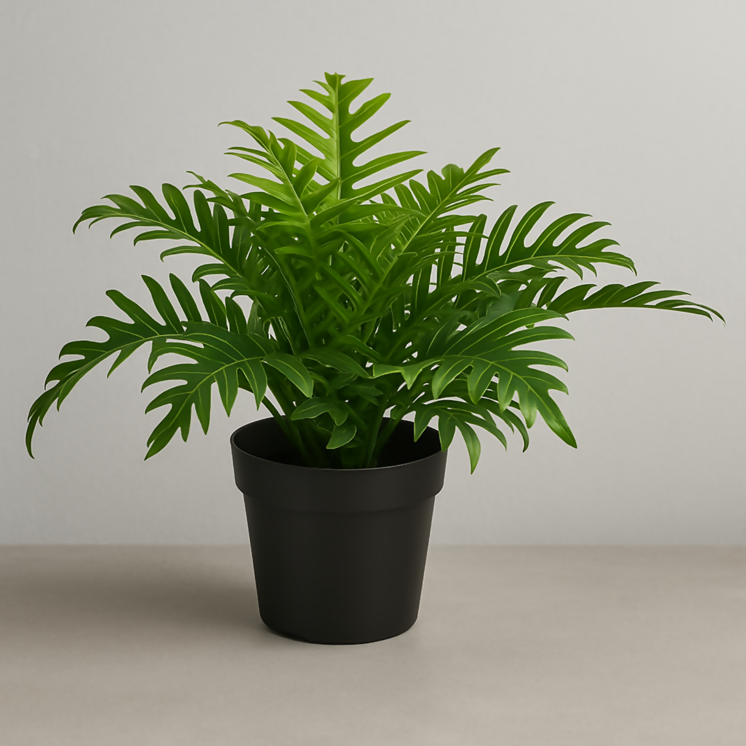 Artificial Areca Palm Plant in Black Pot – Realistic Faux Indoor Greenery | Tabletop Desk Décor for Home, Office & Living Room | Low Maintenance Decorative Plant