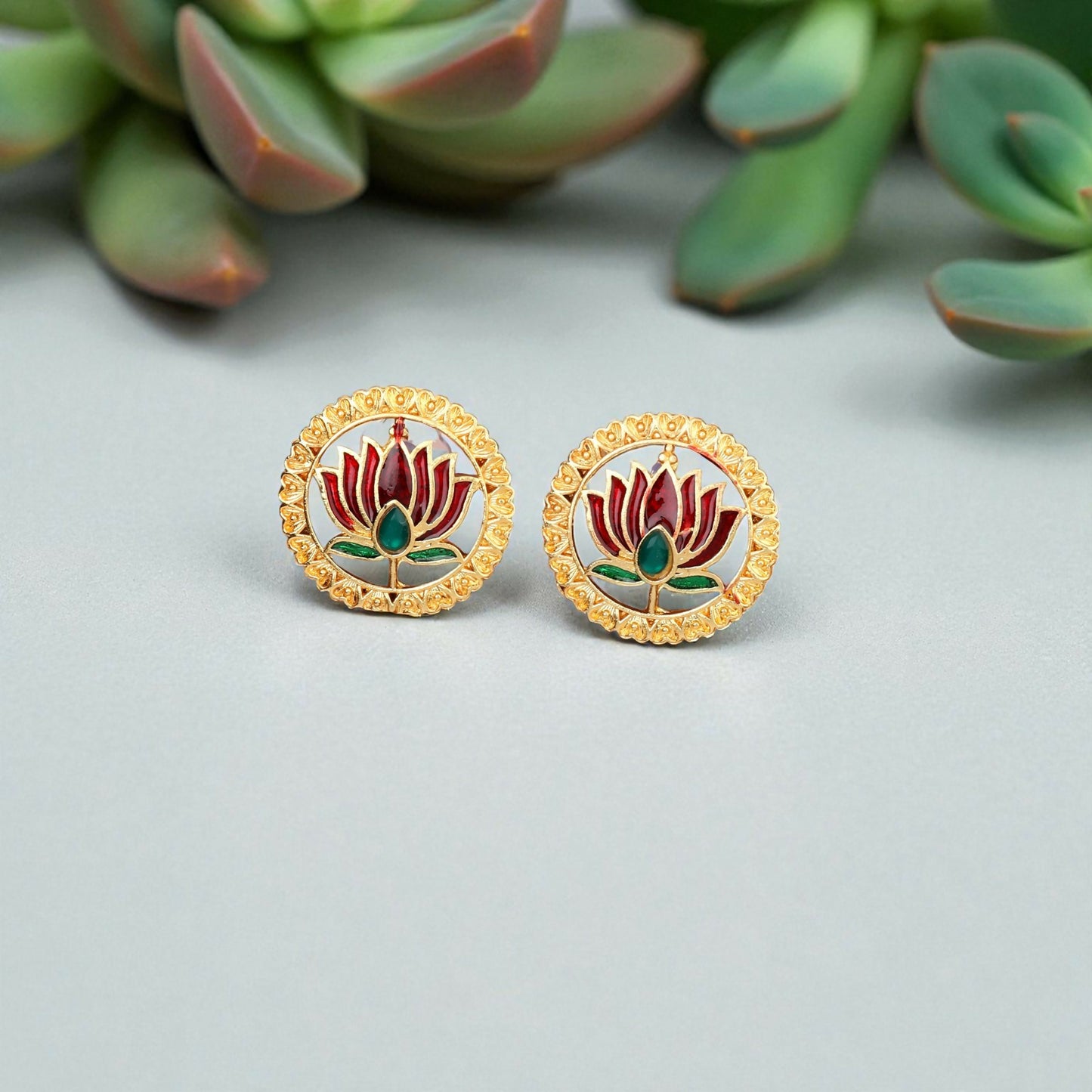 Temple Jewellery Lakshmi Coin Choker with Jhumka Earrings