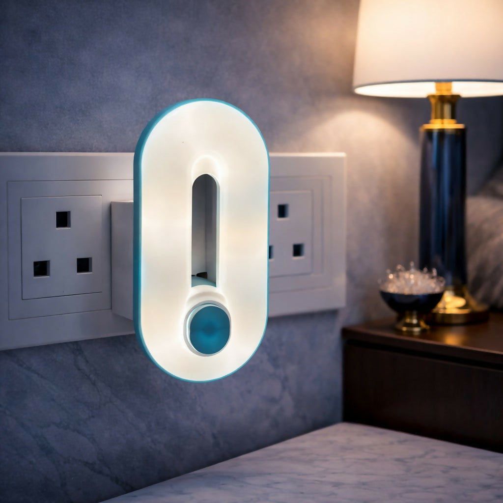 Plug-In LED Night Lamp for Bedroom | Soft Glow Wall Socket Night Light (ANY COLOR)