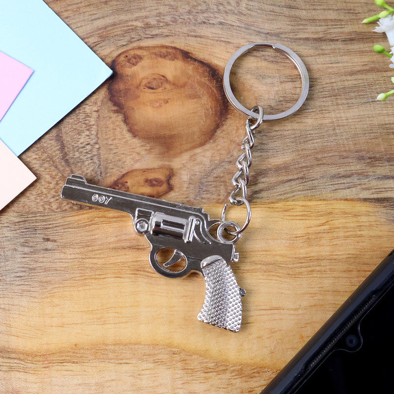 Gun Shape Stylish Keychain (metal keychain)
