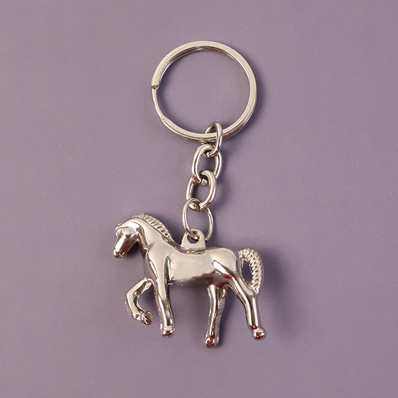 Elegant Horse Shape Stylish Keychain – Premium Shine Animal Design Key Ring