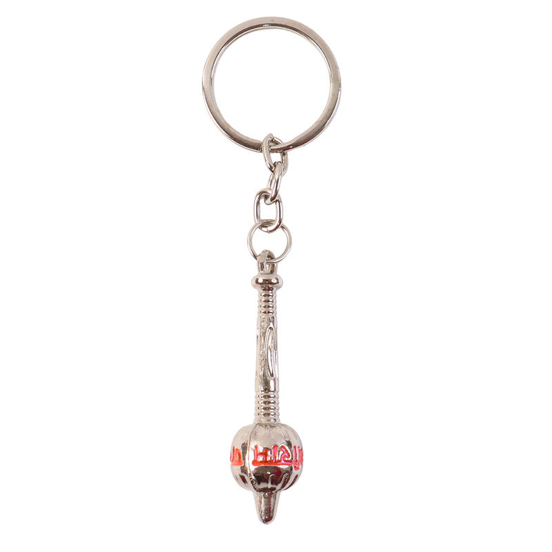Jay Shree Ram Gada Silver Finish (Metal Keychain)