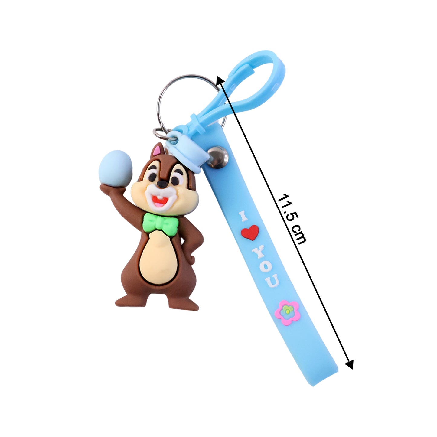 Cute Cartoon Squirrel Keychain (1 Pc)