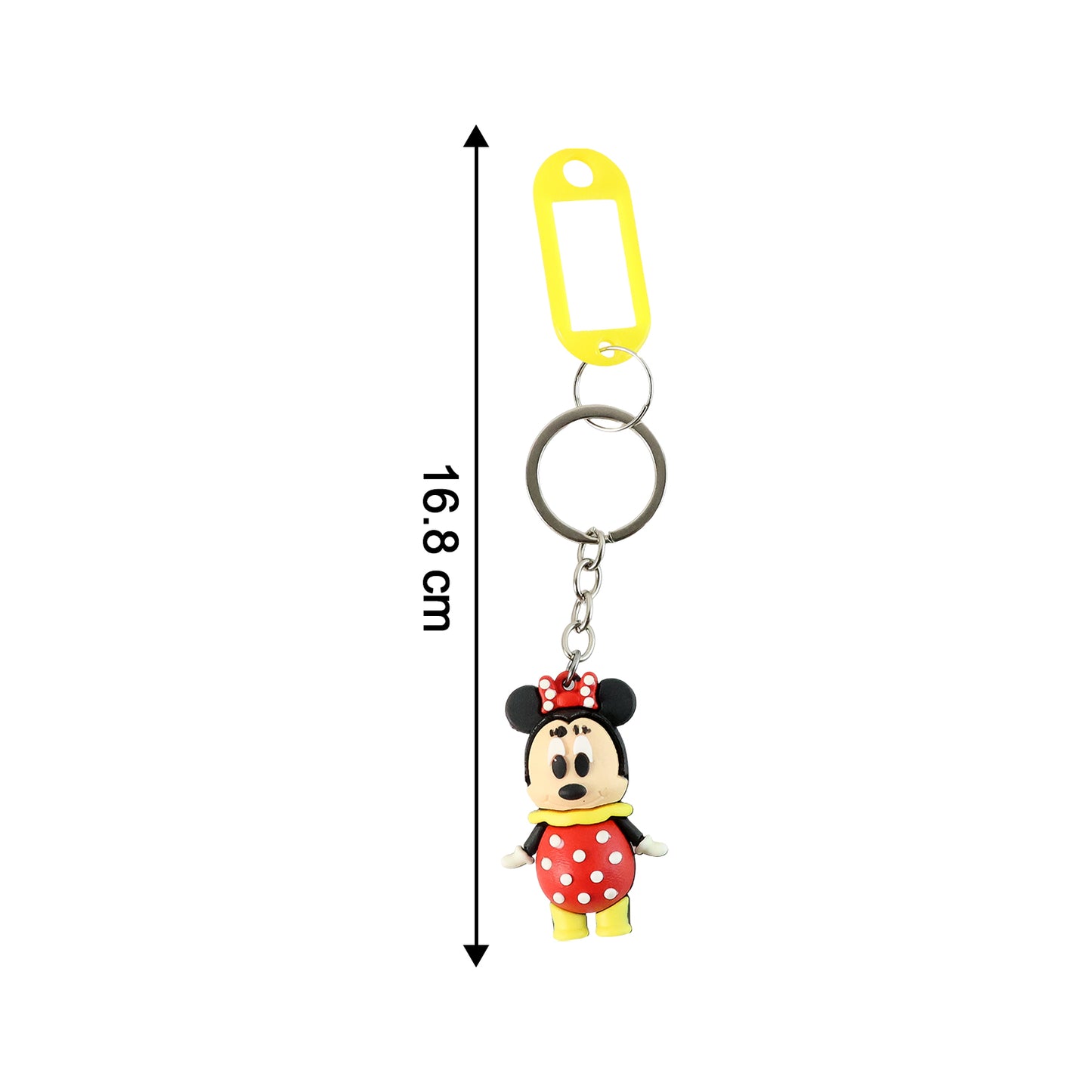 Cartoon Character Keychain with Name Tag (Mix Design, 1 Pc)