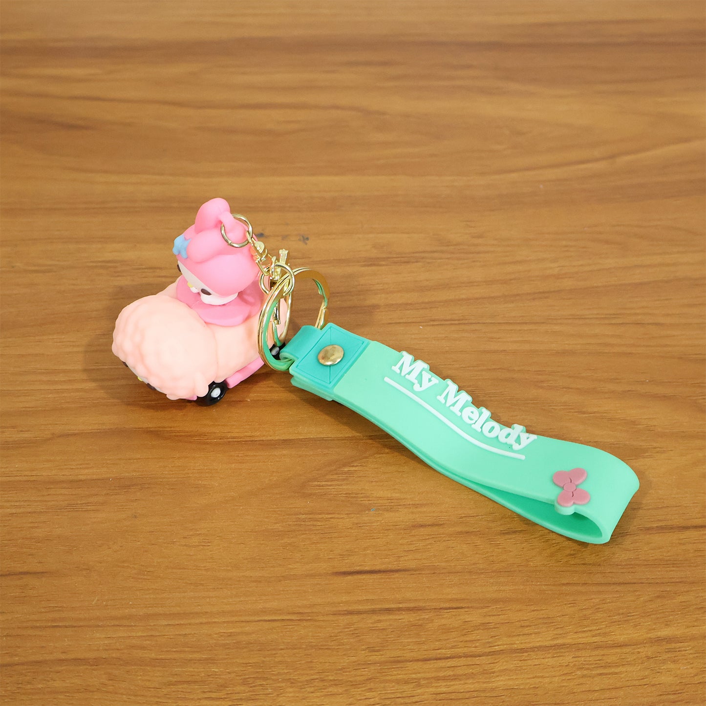 Colorful cartoon silicone keychain accessory