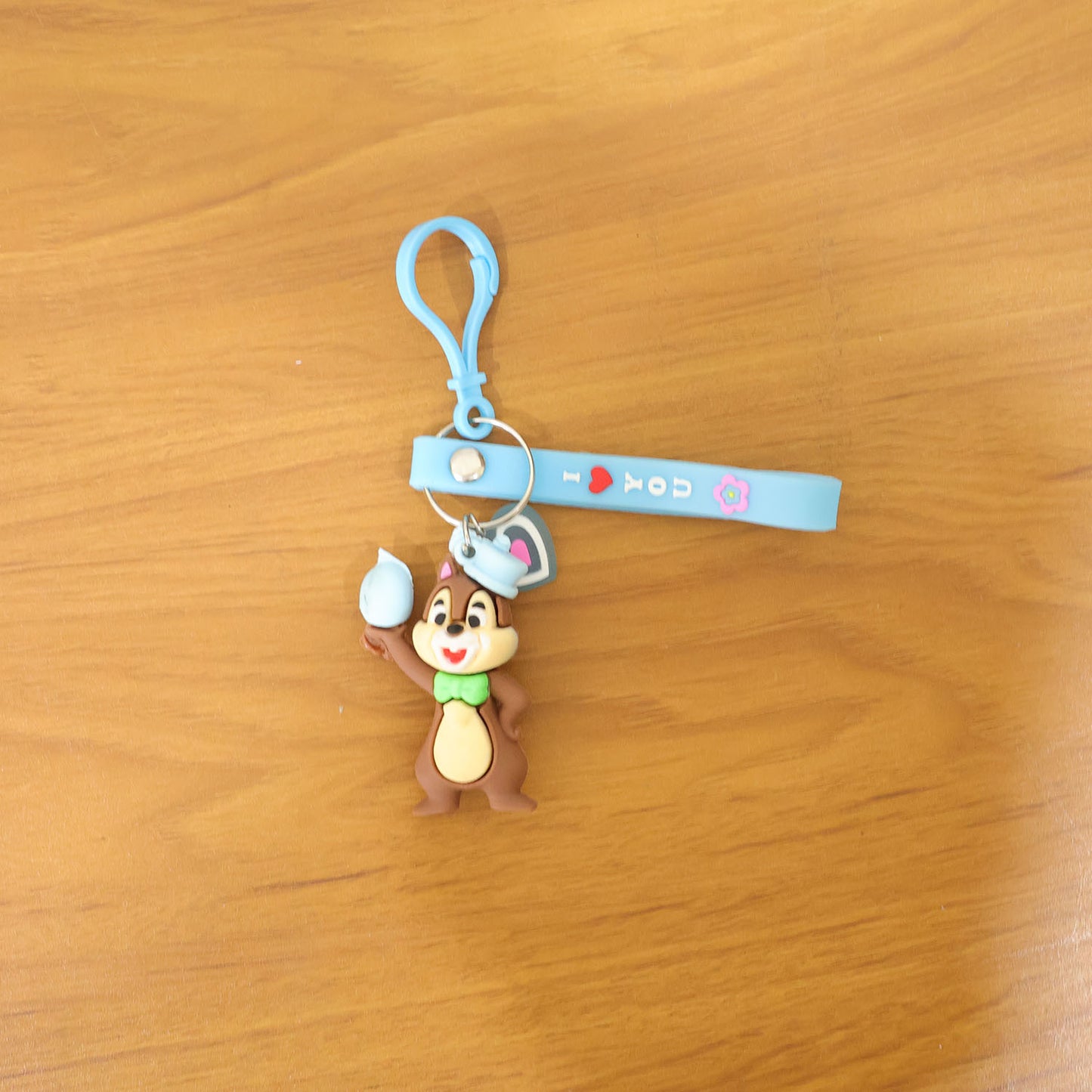 Cute Cartoon Squirrel Character Keychain (1 Pc)