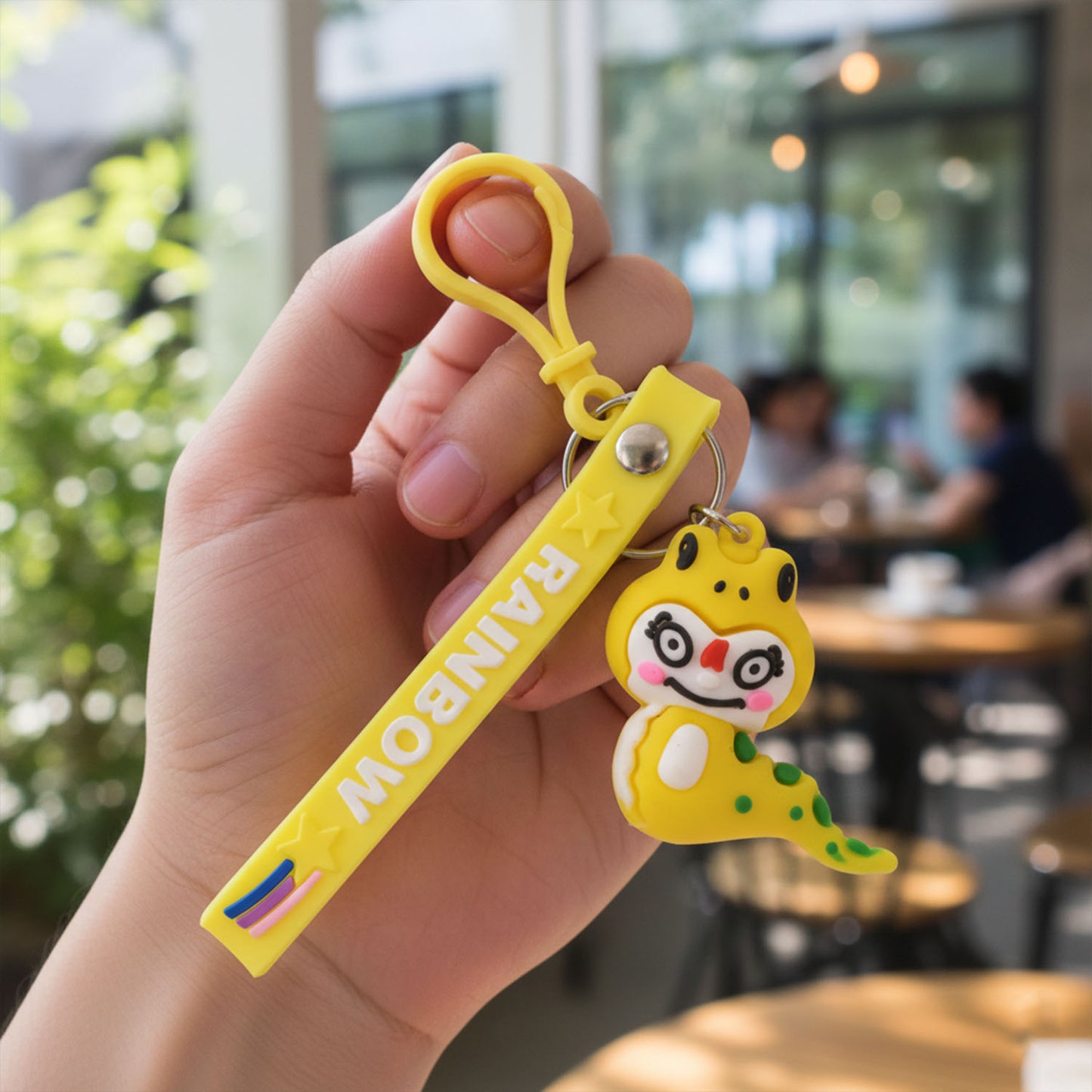 Cute Cartoon Dinosaur Keychain (1 Pc)