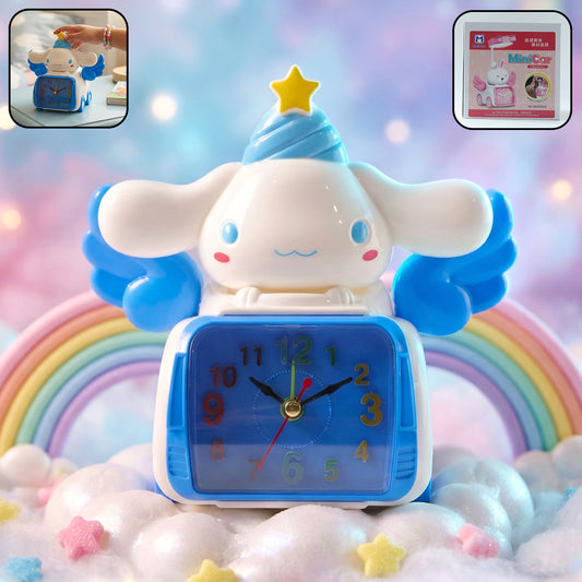 Cartoon bunny angel alarm clock