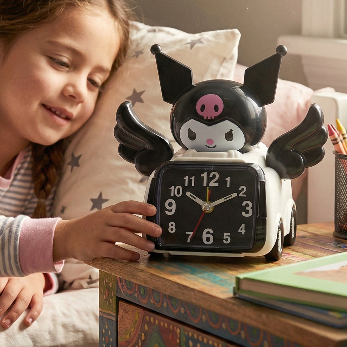 decorative cartoon desk clock